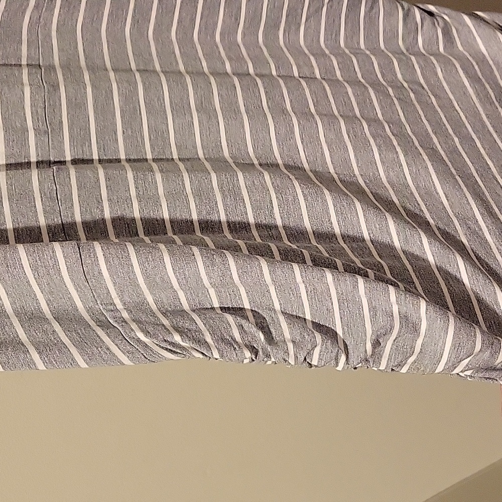 ❤️ NWT! ATHLETA STRIPED RACERBACK RUCHED MIDI DRESS, XL - Picture 6 of 11